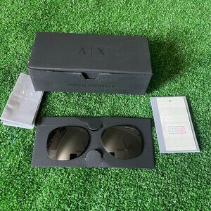 Armani Exchange Soft Box Glasses Storage Case w/ 2 Replacement Lenses 0AX4074S